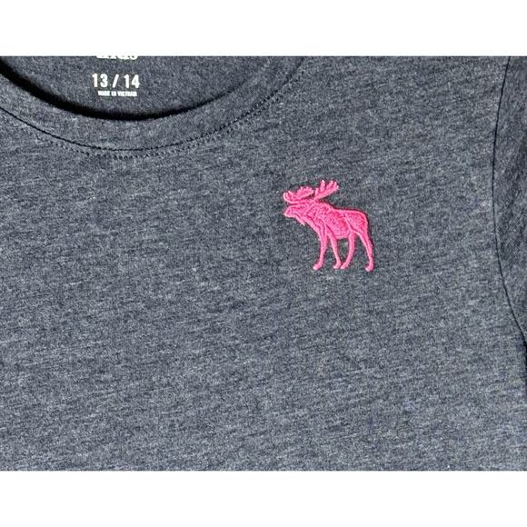 Abercrombie & Fitch Preppy Logo Spell Out Long Sleeve Tee Kids 13/14 Juniors XS - Picture 2 of 8